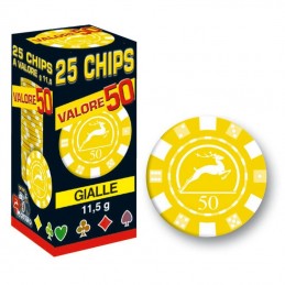 25 Chips 11,5g Giallo...