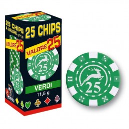 25 Chips 11,5g Verde VALORE...