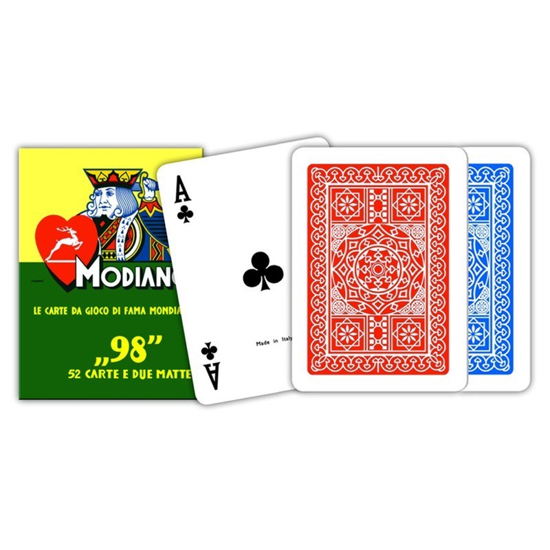 Carte Da Poker Roma Modiano - Mazzo Turistico Blu Per Gioco E Collezione
