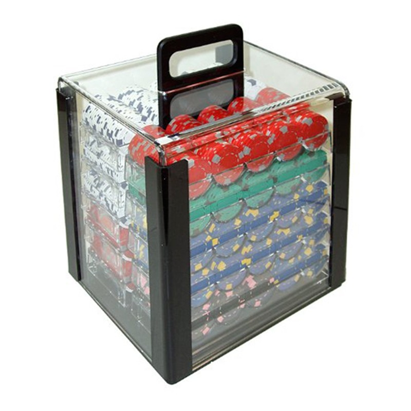 Custodia In Acrilico Per Fiches Da Poker, Capienza 1000 Gettoni, Con Maniglia, Robusta E Anti-graffio, Perfetta Per Serate Di Gioco